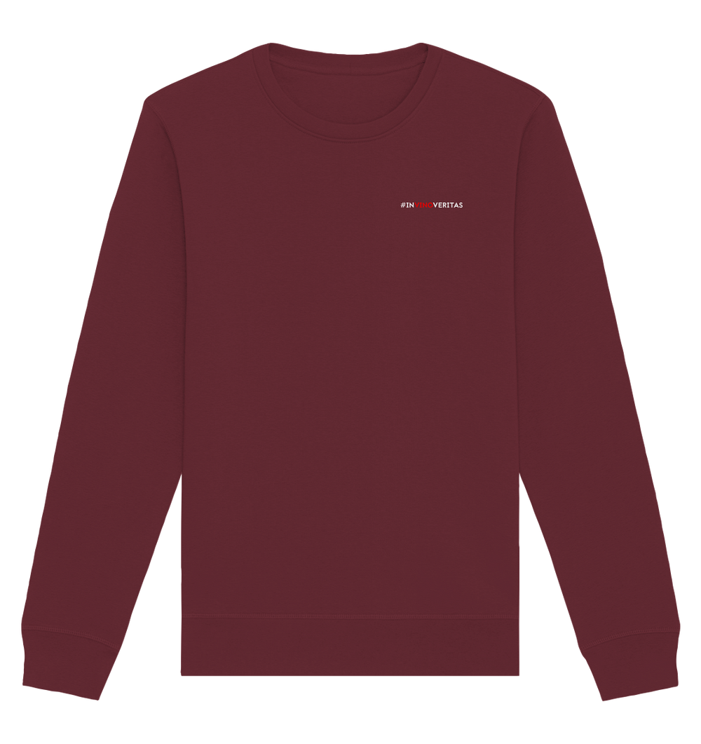 InVinoVeritas (Print) Herren - Organic Sweatshirt Burgundy Sweatshirts Organic Basic Unisex Sweatshirt True Statement