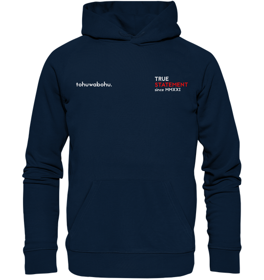 Tohuwabohu Herren - Organic Hoodie French Navy Herren Hoodies Organic Hoodie True Statement