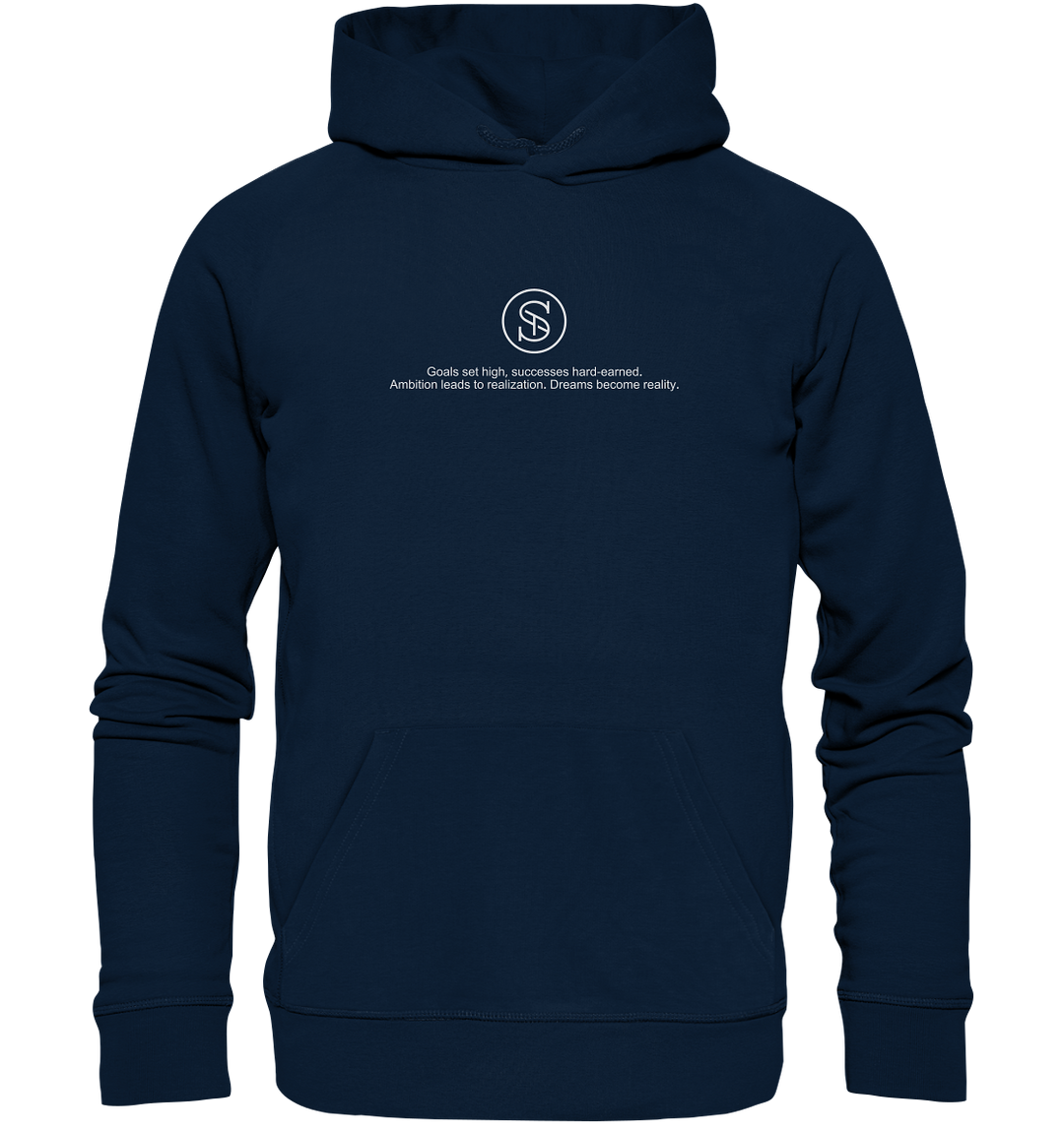 Dreams Become Reality UNISEX TS Crew Exclusive - Organic Hoodie French Navy Hoodies Organic Hoodie True Statement