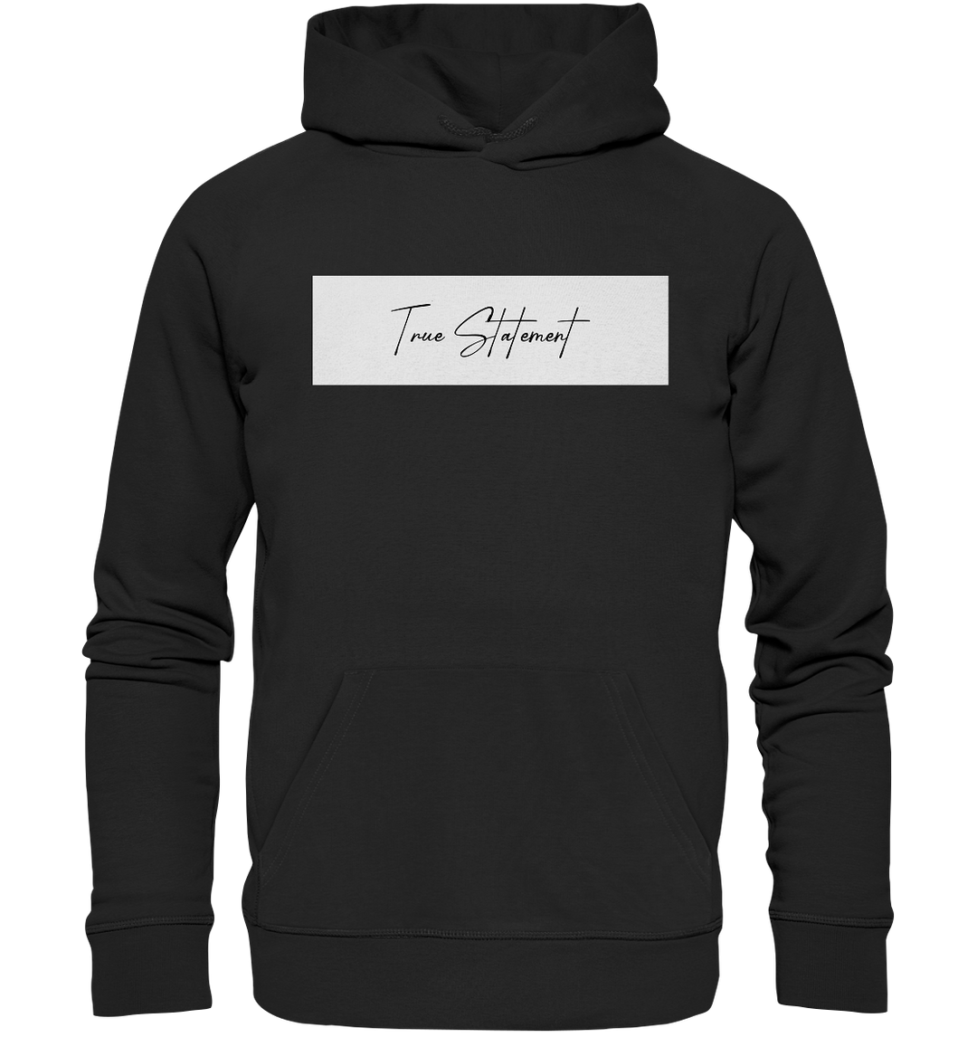 True Statement Signature I Herren - Organic Hoodie Black Herren Hoodies Organic Hoodie True Statement