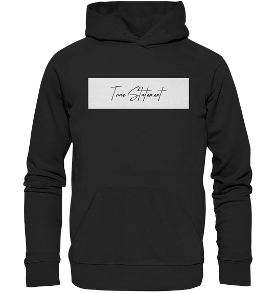 True Statement Signature I Herren - Organic Hoodie Black Herren Hoodies Organic Hoodie True Statement