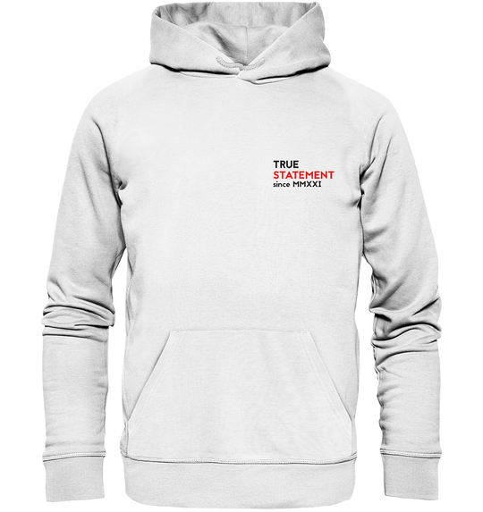 Ambition Change the Reality Herren - Organic Hoodie White Hoodies Organic Hoodie True Statement