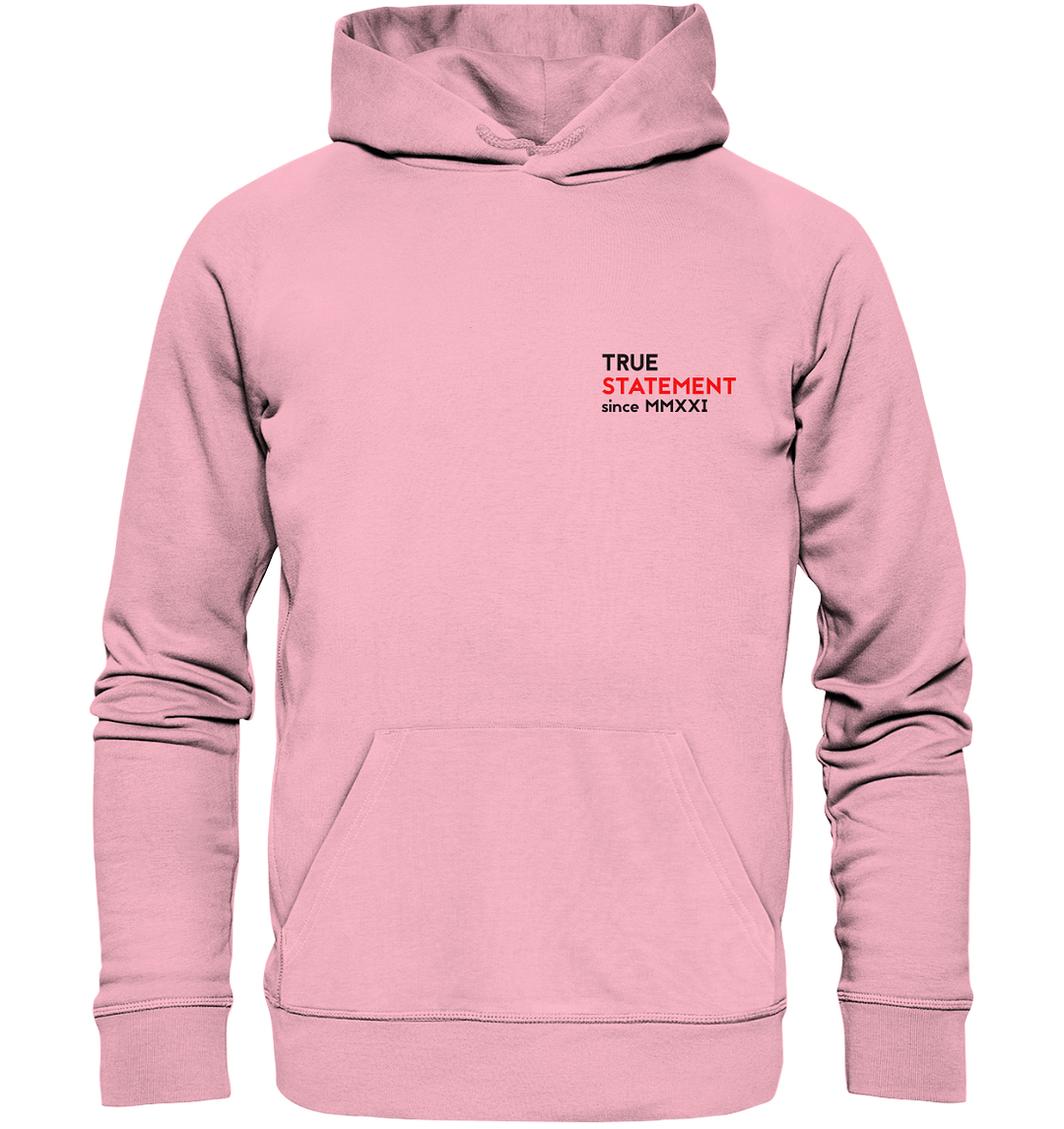 Ambition Change the Reality Herren - Organic Hoodie Cotton Pink Hoodies Organic Hoodie True Statement