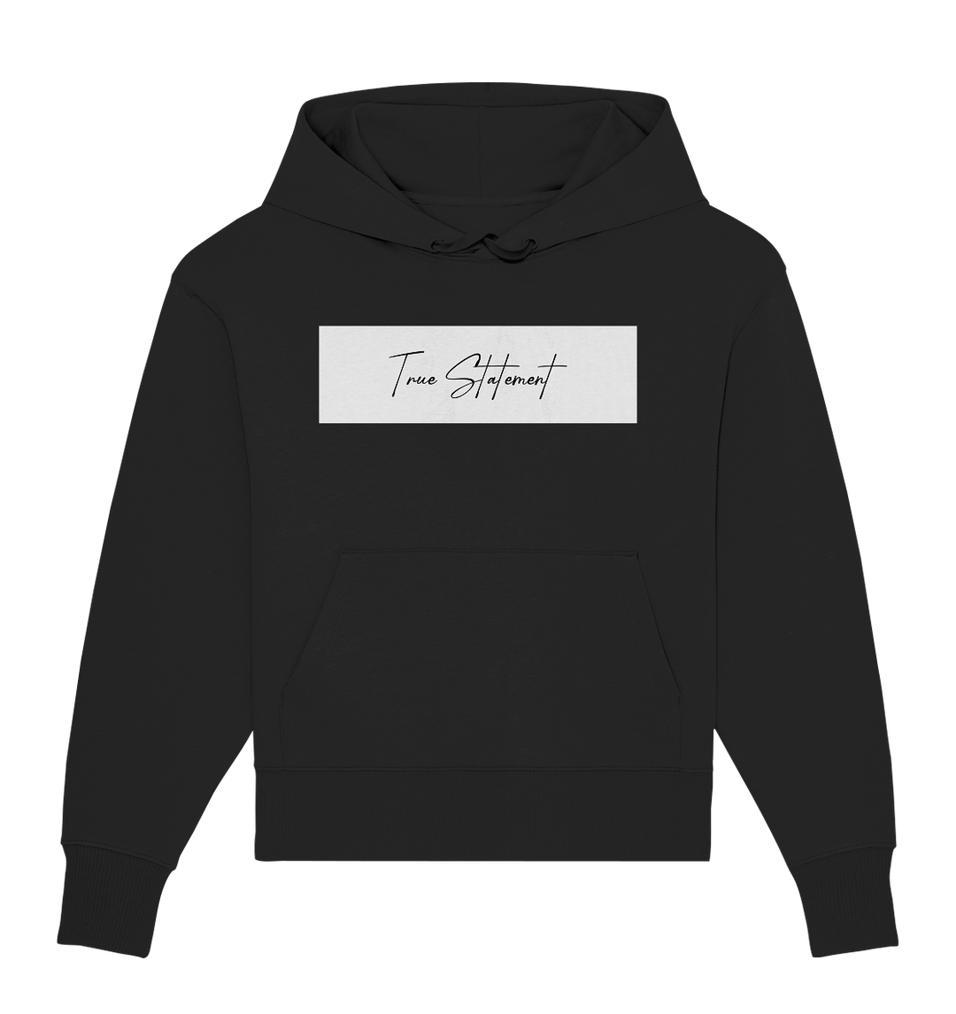 True Statement Signature I Herren - Organic Oversize Hoodie Black Herren Oversized Hoodies Organic Oversize Hoodie True Statement