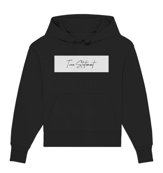 True Statement Signature I Herren - Organic Oversize Hoodie Black Herren Oversized Hoodies Organic Oversize Hoodie True Statement