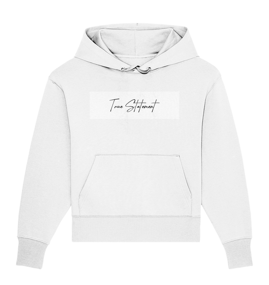 True Statement Signature I Herren - Organic Oversize Hoodie White Herren Oversized Hoodies Organic Oversize Hoodie True Statement