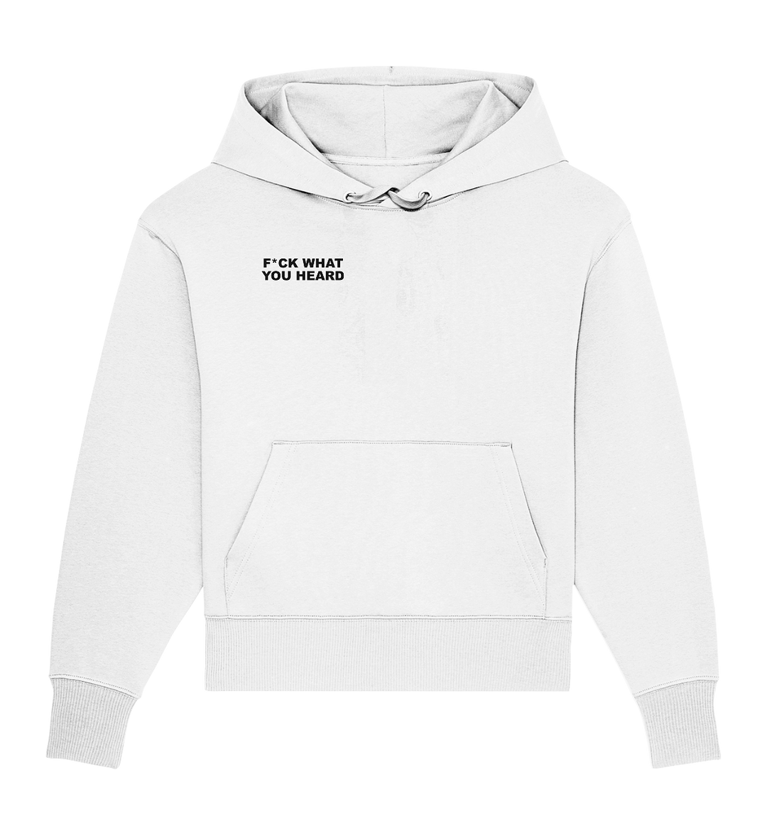 What you heard Statement Herren - Organic Oversize Hoodie White Herren Oversized Hoodies Organic Oversize Hoodie True Statement