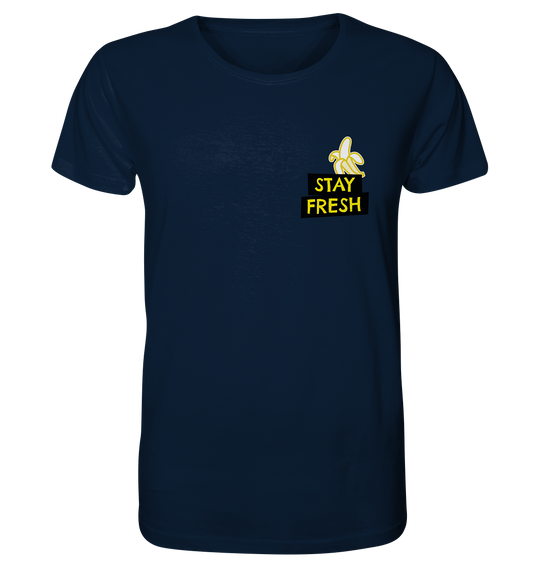 Stay Fresh Banana Herren - Organic Shirt French Navy Herren Shirt Organic Shirt True Statement