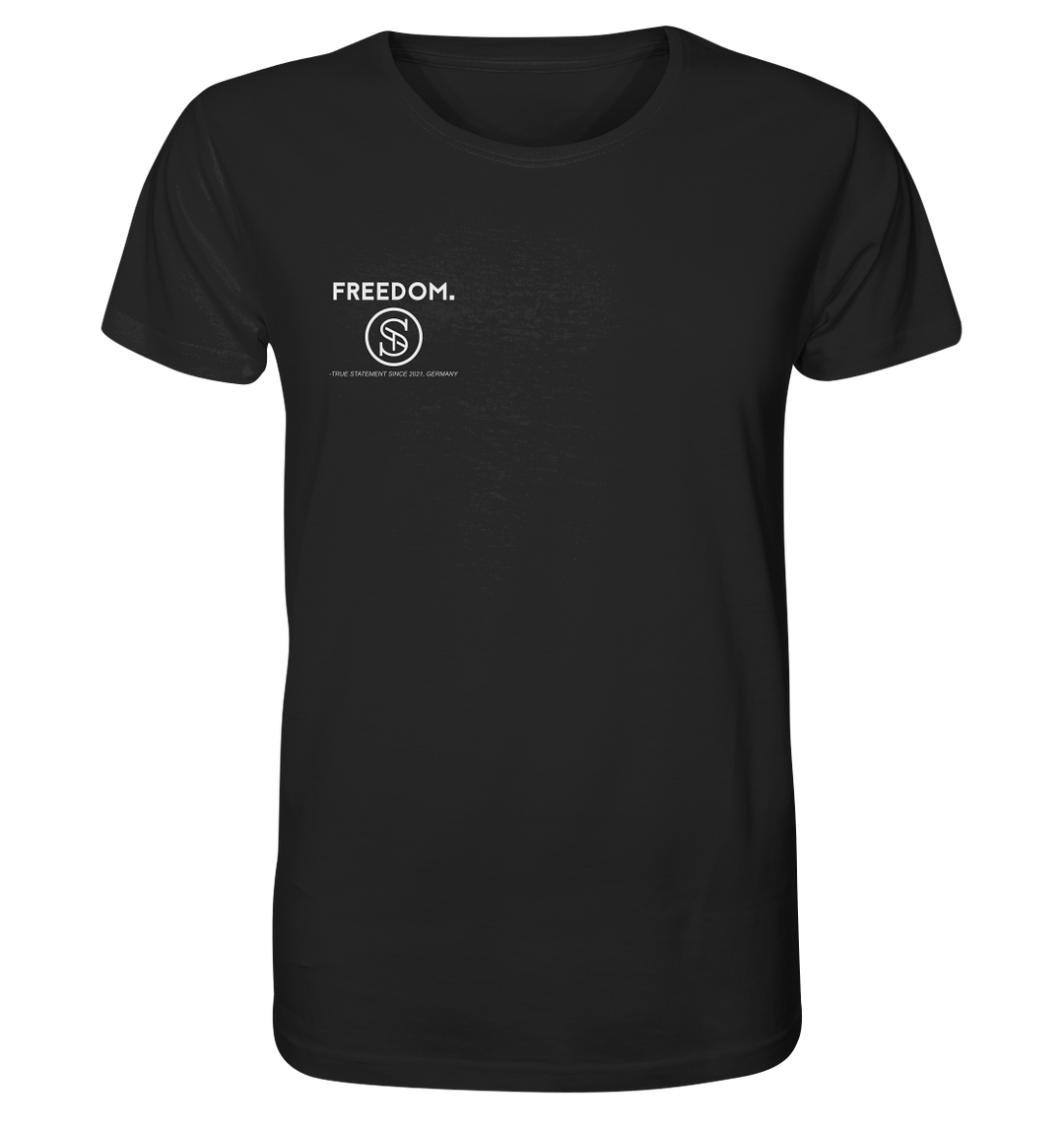 Freedom Herren - Organic Shirt Black Herren Shirt Organic Shirt True Statement