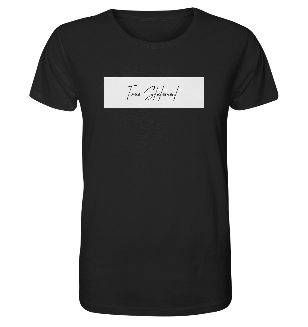 True Statement Signature I Herren - Organic Shirt Black Herren Shirt Organic Shirt True Statement