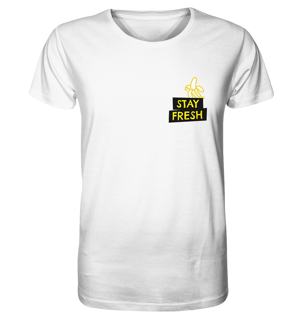 Stay Fresh Banana Herren - Organic Shirt White Herren Shirt Organic Shirt True Statement