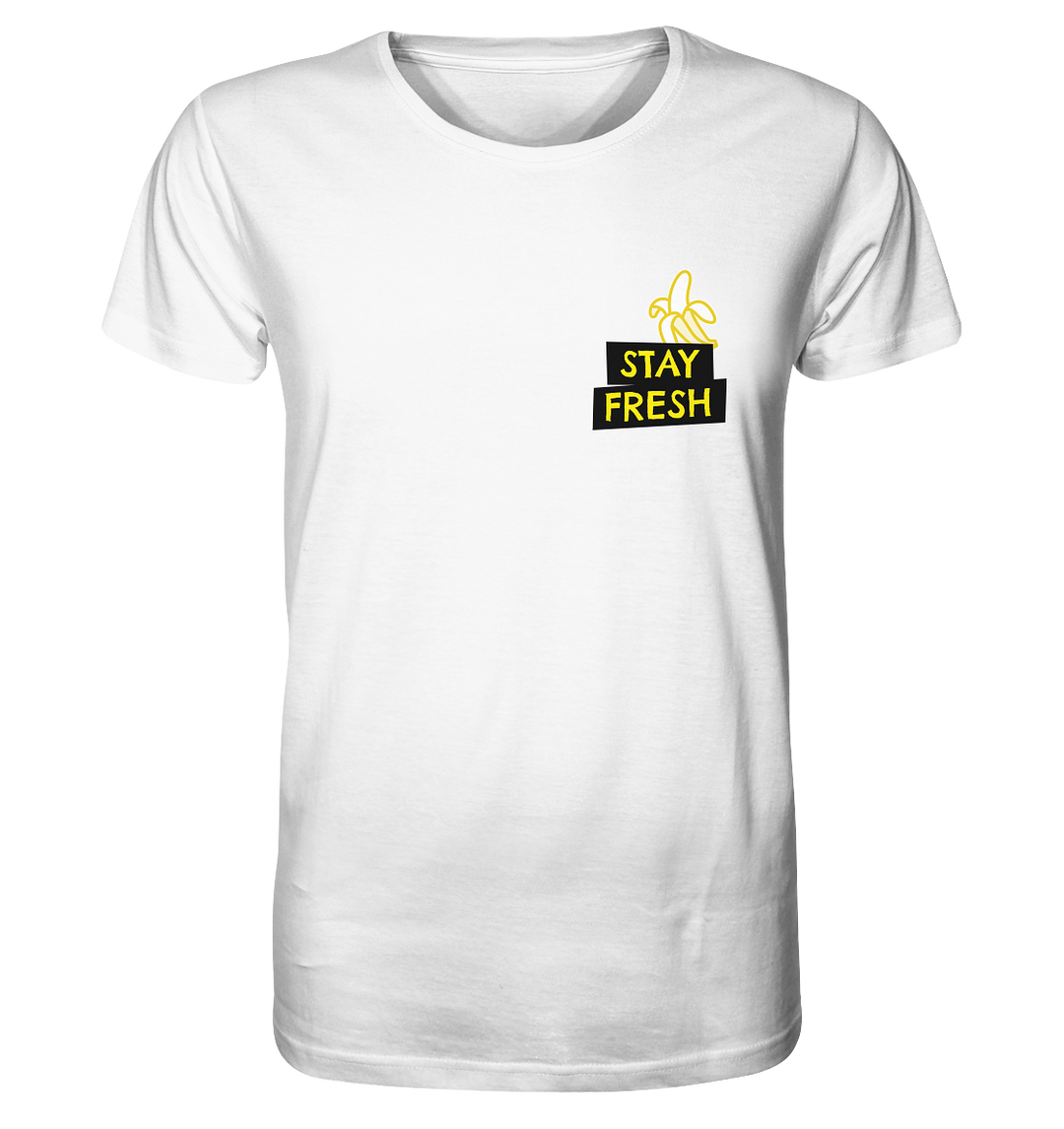 Stay Fresh Banana Herren - Organic Shirt White Herren Shirt Organic Shirt True Statement