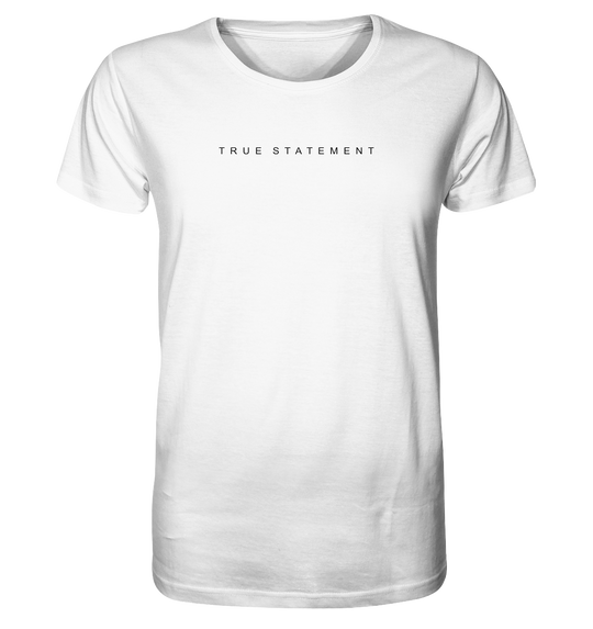 True Statement Schriftzug 24 Herren - Organic Shirt White Herren Shirt Organic Shirt True Statement