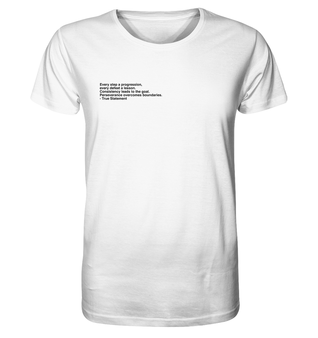 Progression Herren - Organic Shirt White Herren Shirt Organic Shirt True Statement