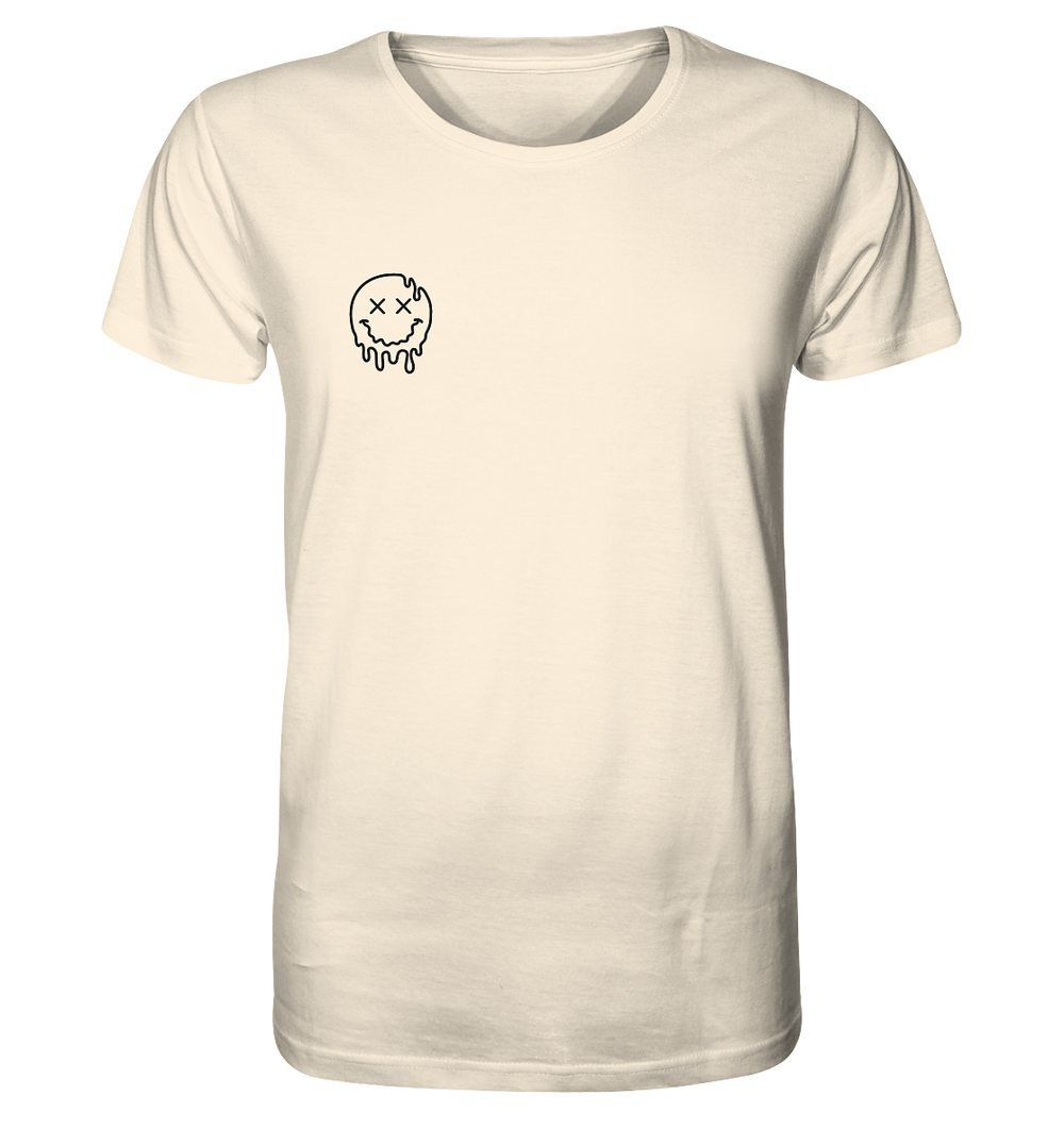 Schmelzender Smiley Herren - Organic Shirt Natural Raw Herren Shirt Organic Shirt True Statement