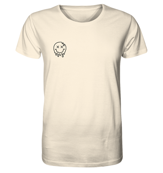 Schmelzender Smiley Herren - Organic Shirt Natural Raw Herren Shirt Organic Shirt True Statement