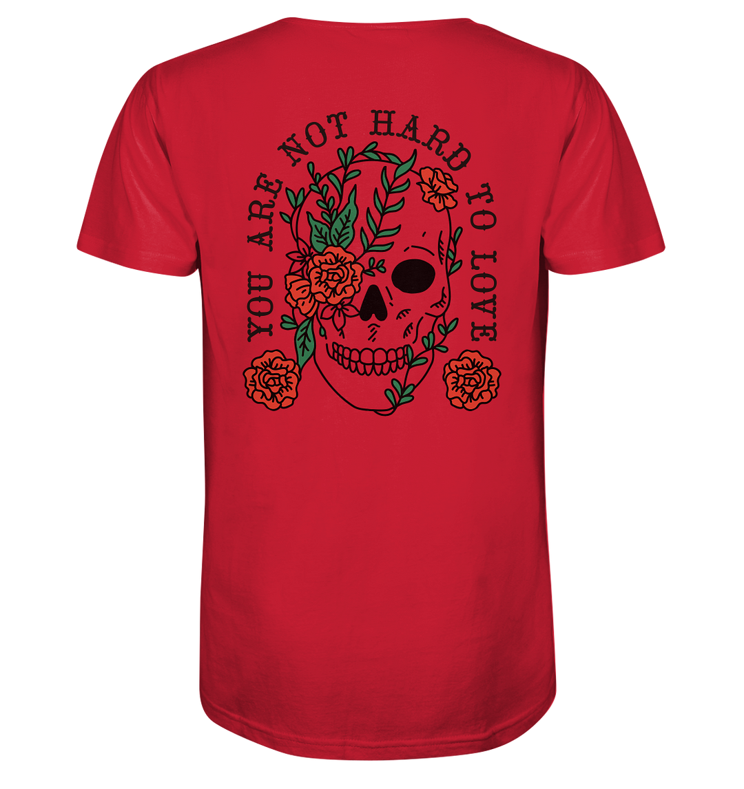 Not Hard to Love Herren - Organic Shirt Red Herren Shirt Motiv Organic Shirt True Statement