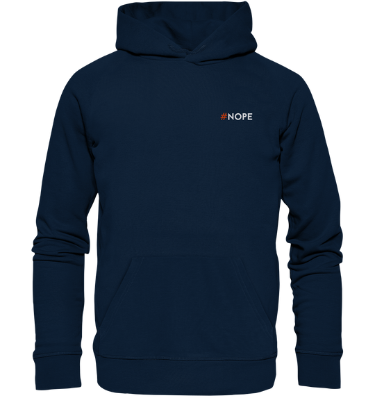 #Nope - Organic Hoodie (Stick) - DraFox