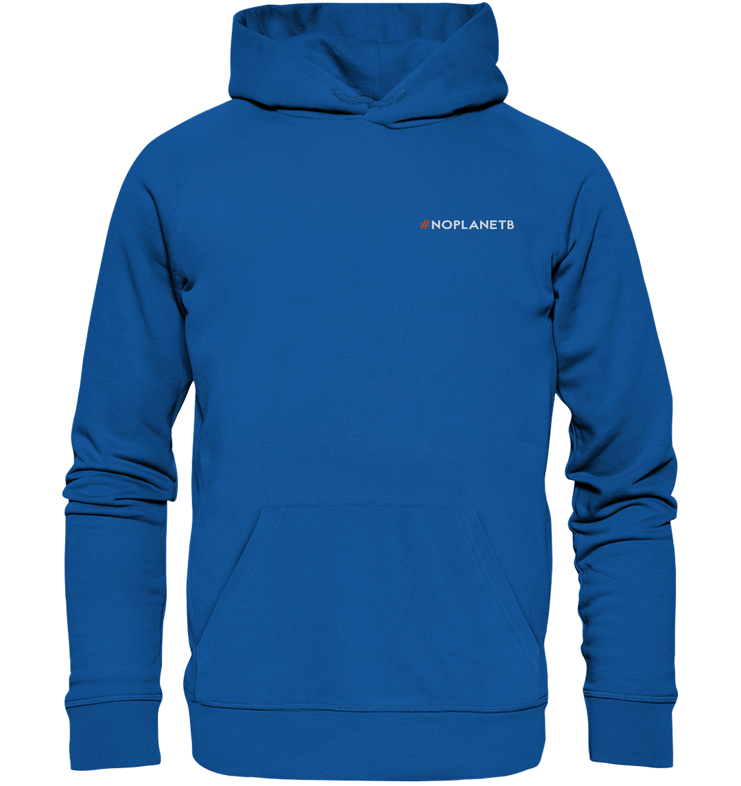 #NoPlanetB Herren - Organic Hoodie (Stick) Royal Blue