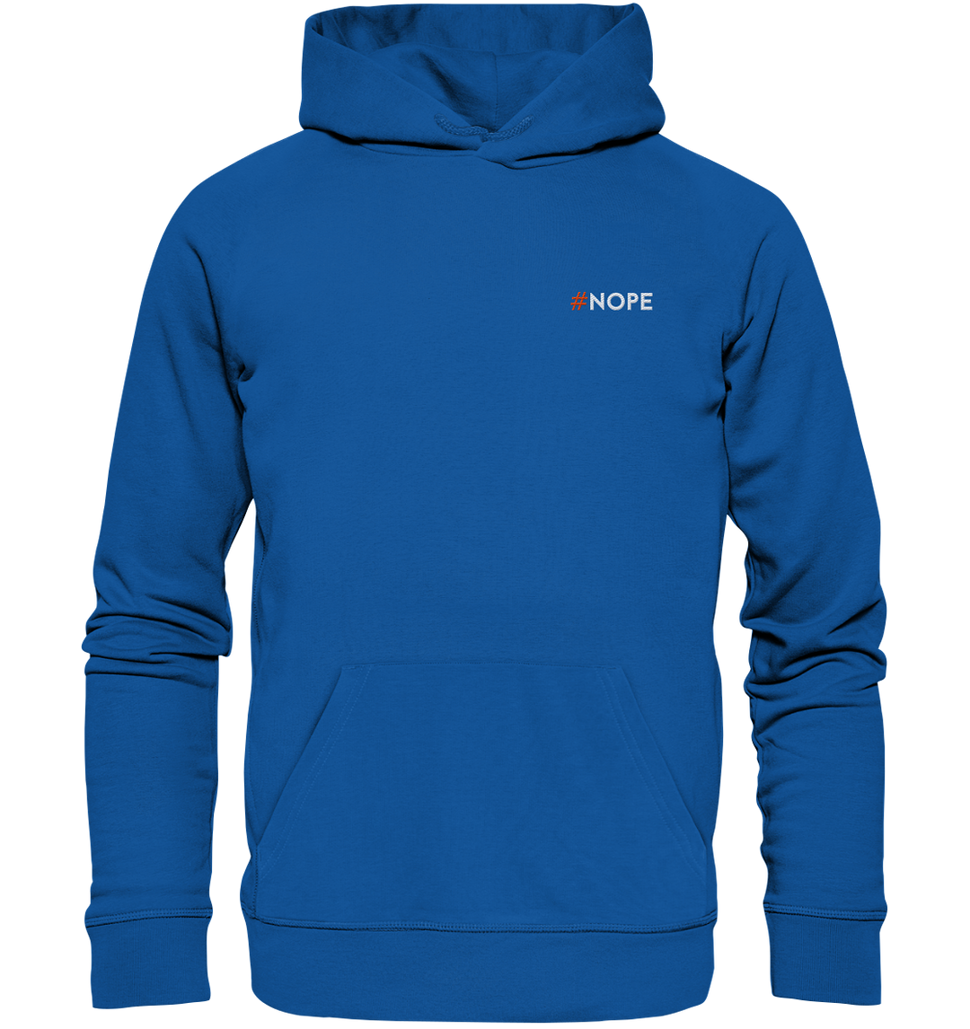 #Nope - Organic Hoodie (Stick) - DraFox