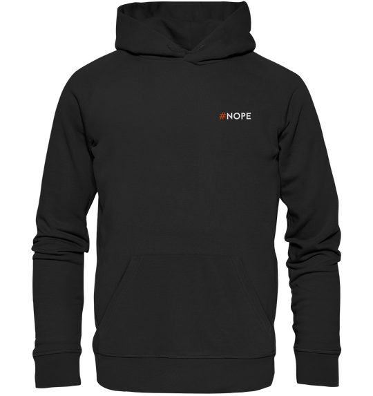 #Nope - Organic Hoodie (Stick) - DraFox