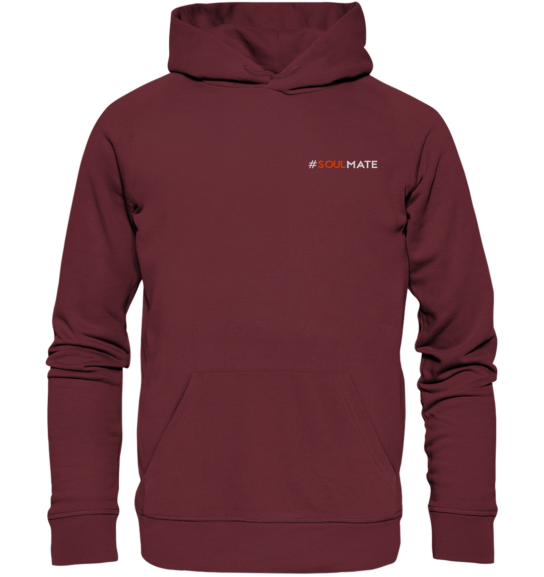 #Soulmate - Organic Hoodie (Stick) Burgundy