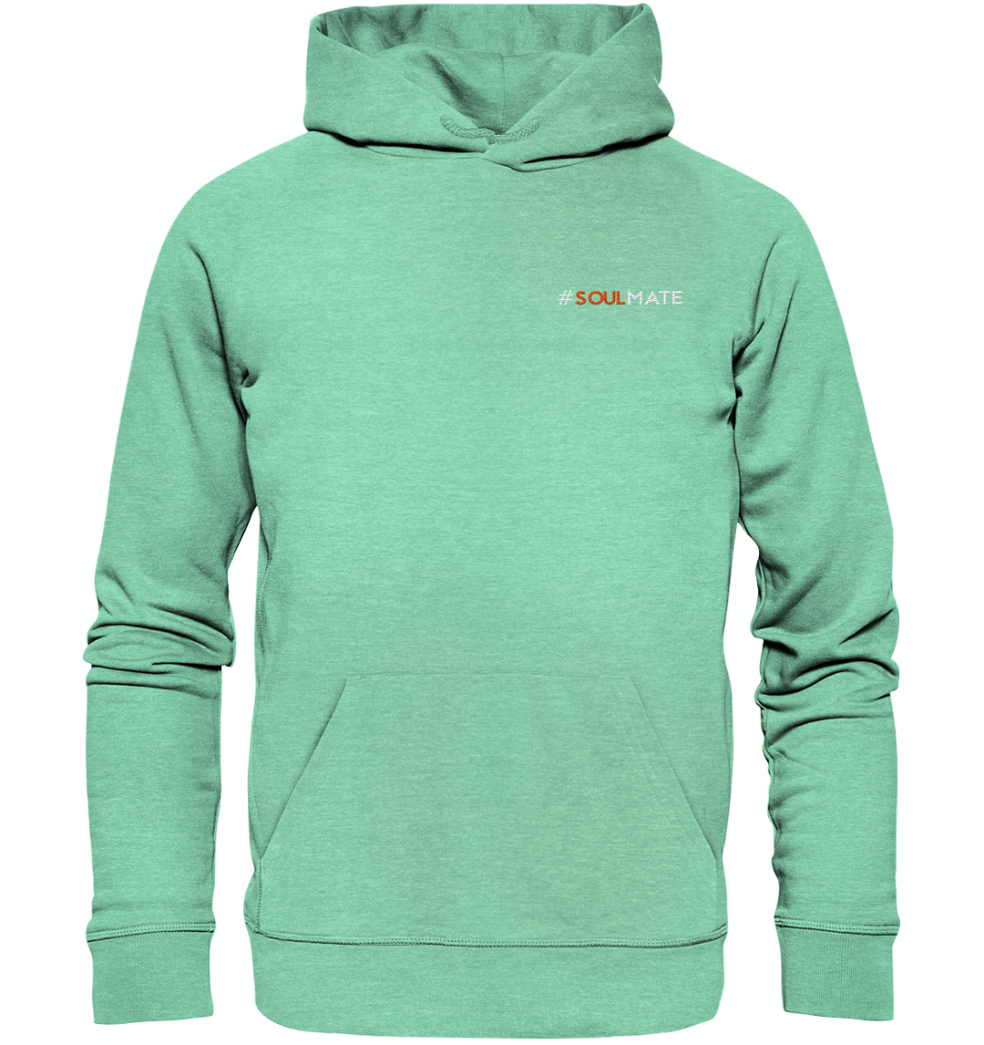 #Soulmate - Organic Hoodie (Stick) Mid Heather Green