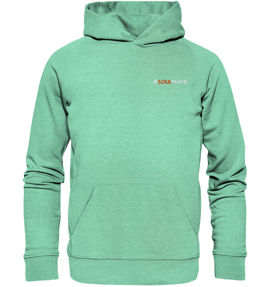 #Soulmate - Organic Hoodie (Stick) Mid Heather Green