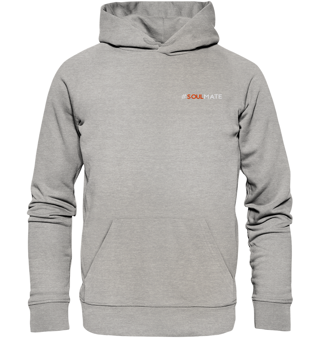 #Soulmate - Organic Hoodie (Stick) Heather Grey