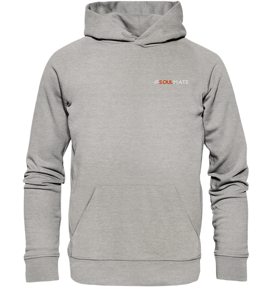 #Soulmate - Organic Hoodie (Stick) Heather Grey