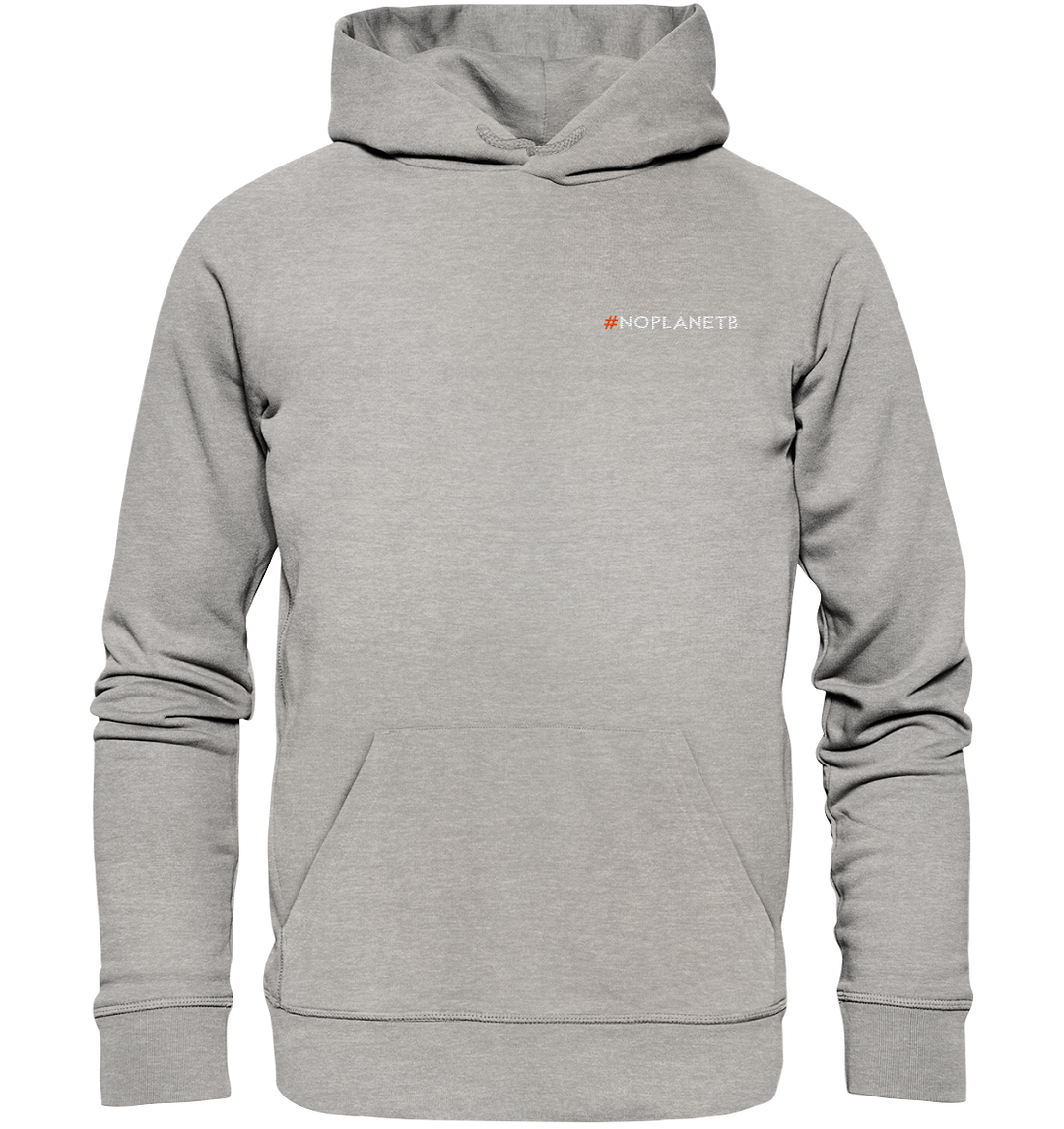 #NoPlanetB Herren - Organic Hoodie (Stick) Heather Grey