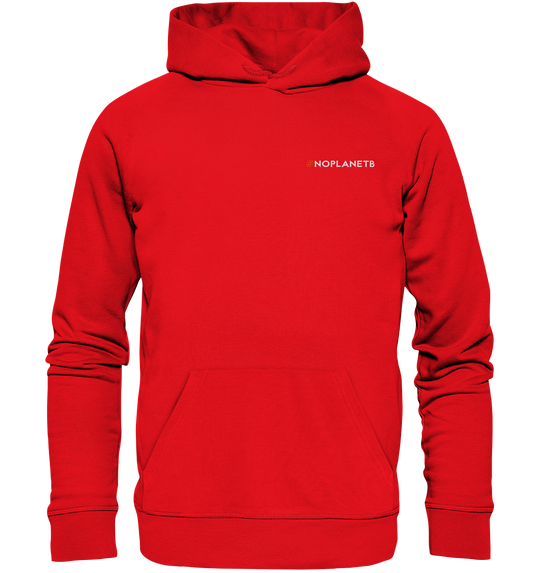 #NoPlanetB Herren - Organic Hoodie (Stick) Bright Red