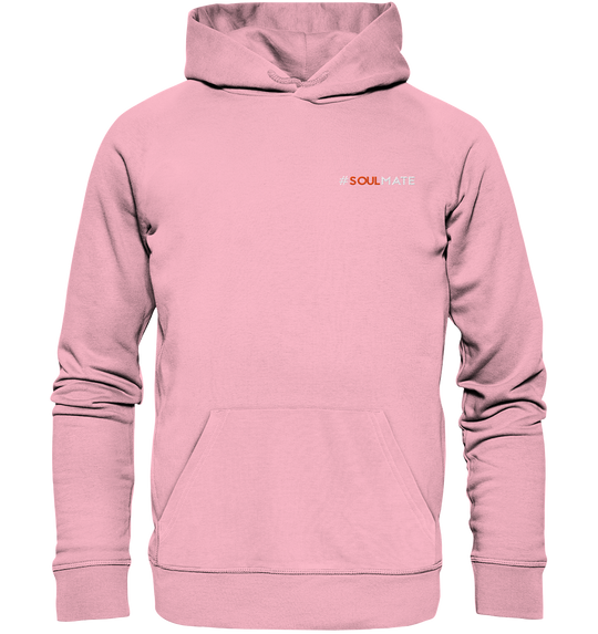 #Soulmate - Organic Hoodie (Stick) Cotton Pink