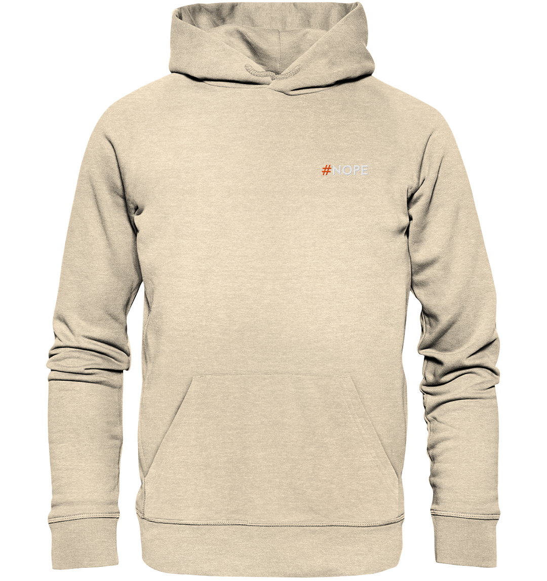 #Nope - Organic Hoodie (Stick) - DraFox