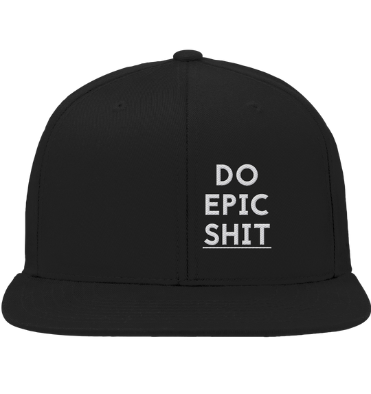 Do Epic Shit Statement - Organic Snapback Black One Size Kappen & Mützen Organic Snapback True Statement